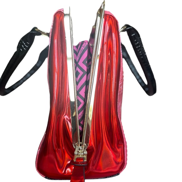 Nicole Lee Hollywood Girl Glamour Red & Pink Purse - Picture 8 of 10